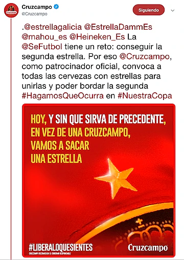 tweet cruzcampo